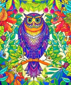 Tropical Mandala Owl Diamond Paintings