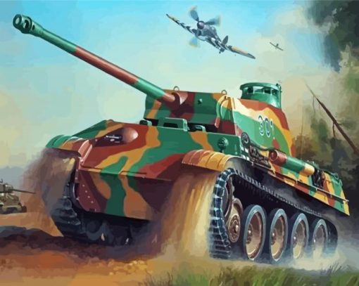 World War II Military Tank Diamond Paintings