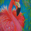 Aesthetic Abstract Flamingo Diamond Paintings