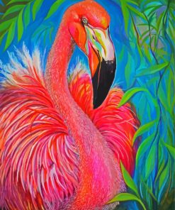 Aesthetic Abstract Flamingo Diamond Paintings
