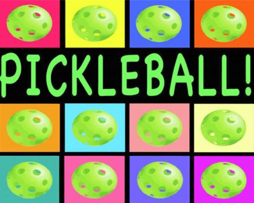 Aesthetic Pickleball Illustration Diamond Paintings