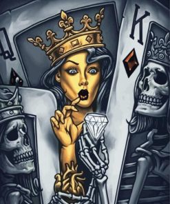 Aesthetic Skull King And Queen Diamond Paintings