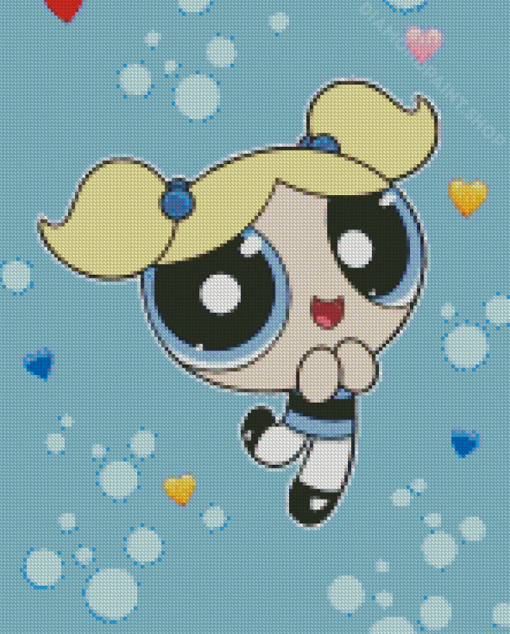 Bubbles Powerpuff Anime Diamond Paintings