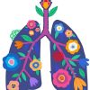 Floral Lungs Illustration Diamond Paintings