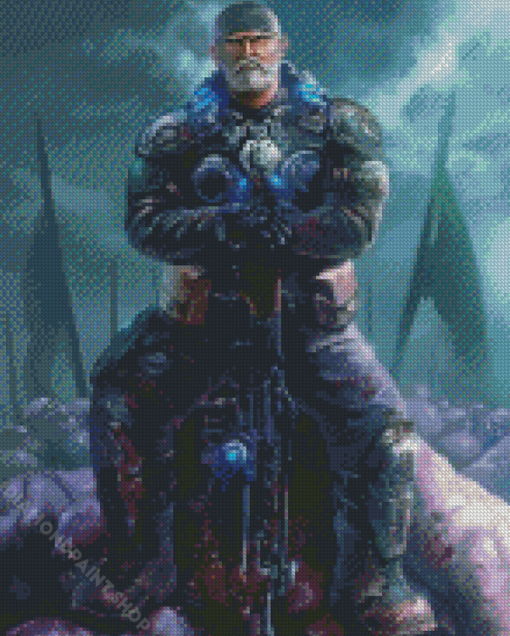 Marcus Fenix Gears Of War Diamond Paintings