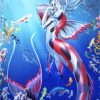 Mermaid Coy Fish Illustration Diamond Paintings