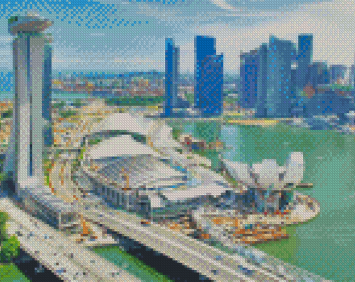 Singapore Skyline Diamond Paintings