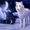 White Wolf In The Snow Art Diamond Paintings