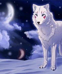 White Wolf In The Snow Art Diamond Paintings