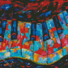 Abstract Colorful Piano Diamond Paintings