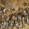 African Hunting Dogs Diamond Paintings