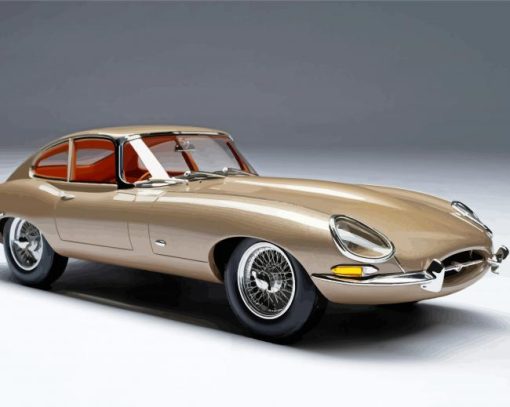 Beige Jaguar Type 1 Diamond Paintings