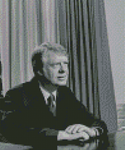 Black And White Jimmy Carter Diamond Paintings