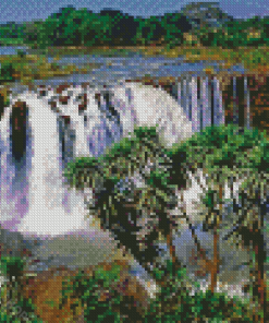 Blue Nile Falls In Ethiopia Diamond Paintings