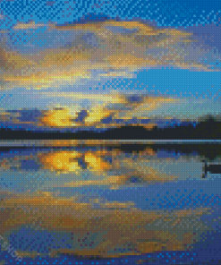 Burnaby Lake At Sunrise Diamond Paintings