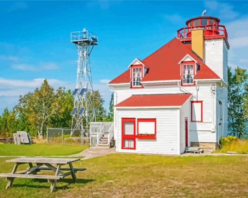 Cabot Head Lighthouse Georgian Bay Diamond Paintings