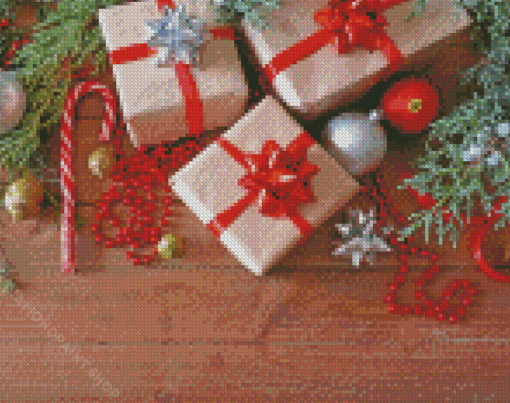 Christmas Ornaments And Gifts Diamond Paintings