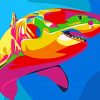 Colorful Rainbow Shark Art Diamond Paintings
