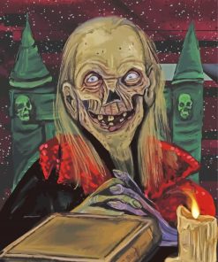 Crypt Keeper And Old Book Art Diamond Paintings