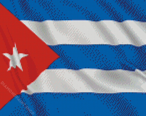 Cuban Flag Diamond Piantings