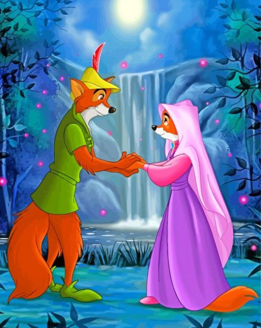 Disney Lady Marian And Robin Hood Diamond Paintings