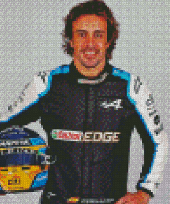 Fernando Alonso Motorsports Racing Driver Diamond Paintings