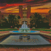 Florida State University At Sunset Diamond Paintings
