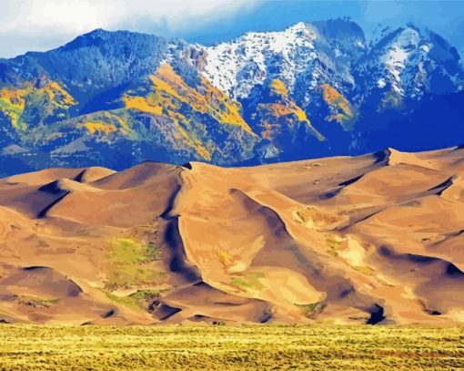 Great Sand Dunes Landscape Diamond Paintings