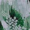 Green Abstract Plants Diamond Paintings