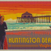 Huntington Beach California Poster Diamond Paintings