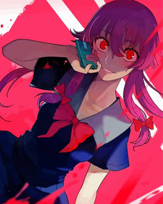 Mirai Nikki Art Diamond Painting 