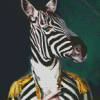 Mr Zebra Portrait Diamond Paintings