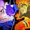 Naruto Vs Sasuke Fight Diamond Painting