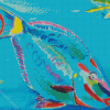 Parrot Fish Art Diamond Paintings