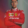 Racing Driver Sebastian Vettel Diamond Paintings