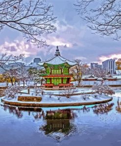 Seoul Korea Winter Diamond Paintings