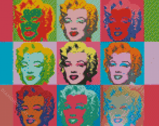 Shot Marilyn Monroe Warhol Diamond Paintings