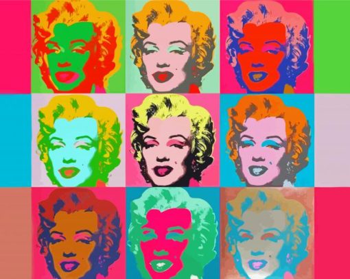 Shot Marilyn Monroe Warhol Diamond Paintings