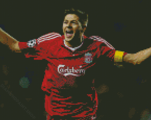 Steven Gerrard Liverpool Player Diamond Paintings