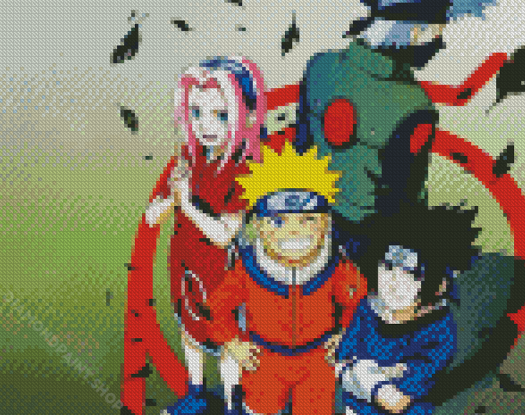 Naruto Vs Sasuke Fight - Diamond Paintings 