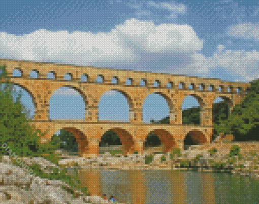 The Ancient Roman Aqueduct Diamond Paintings