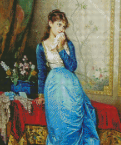 The Letter By Auguste Toulmouche Diamond Paintings