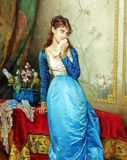 The Letter By Auguste Toulmouche Diamond Paintings