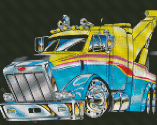 Tow Truck Art Diamond Paintings