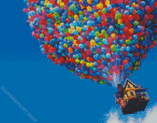 Up Balloons Diamond Paintings