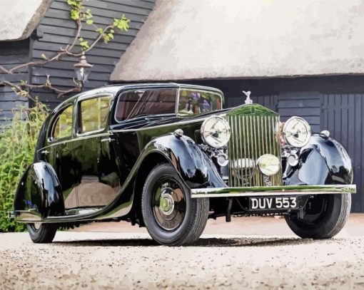 Vintage Rolls Royce Diamond Paintings