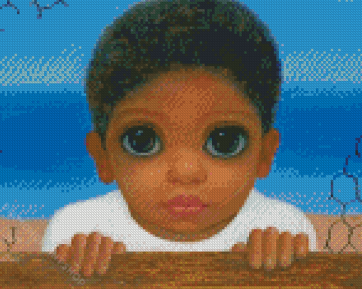 A Day At The Beach By Margaret Keane Diamond Paintings