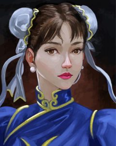 Aesthetic Chun Li Warrior Diamond Paintings