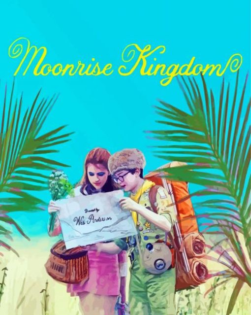 Aesthetic Moonrise Kingdom Poster Diamond Paintings