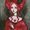 Aesthetic Queen Of Hearts Diamond Paintings